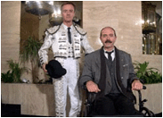 Fotograf&iacute;a del rodaje de la pel&iacute;cula Tiovivo c.1950