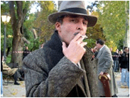 Fotograf&iacute;a del rodaje de la pel&iacute;cula Tiovivo c.1950